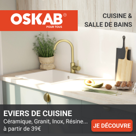 Voir les éviers de cuisine vendus sur oskab.com